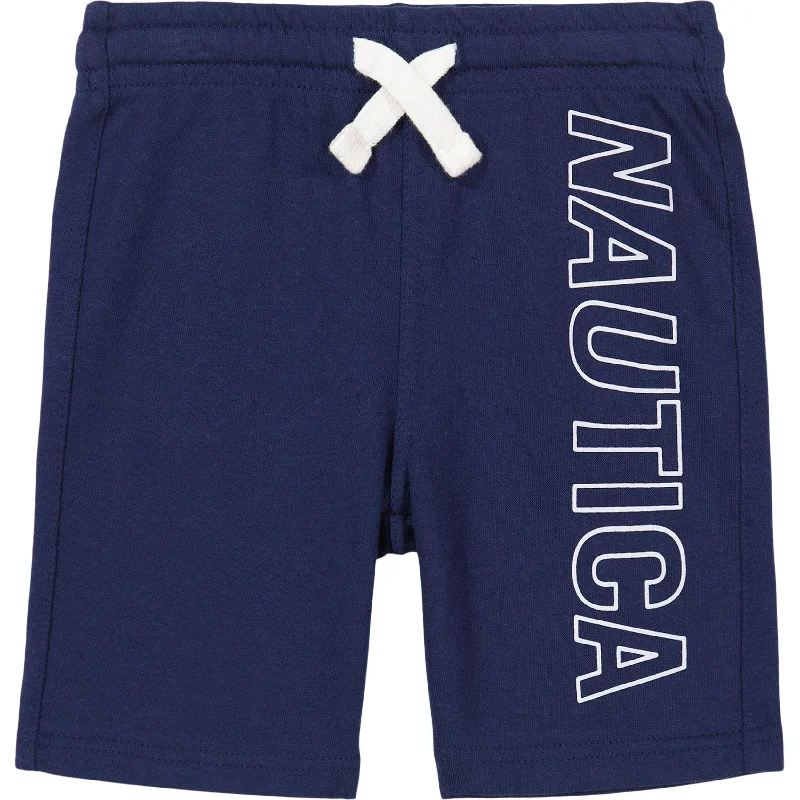 Nautica Little Boys' Fleece Logo Pull-On Short (4-7)