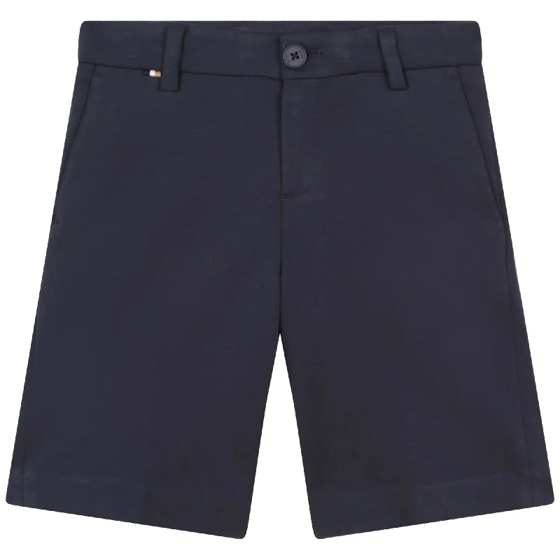 Navy Jersey Shorts