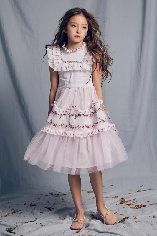 Nellystella Julianna Girls Dress - Thistle