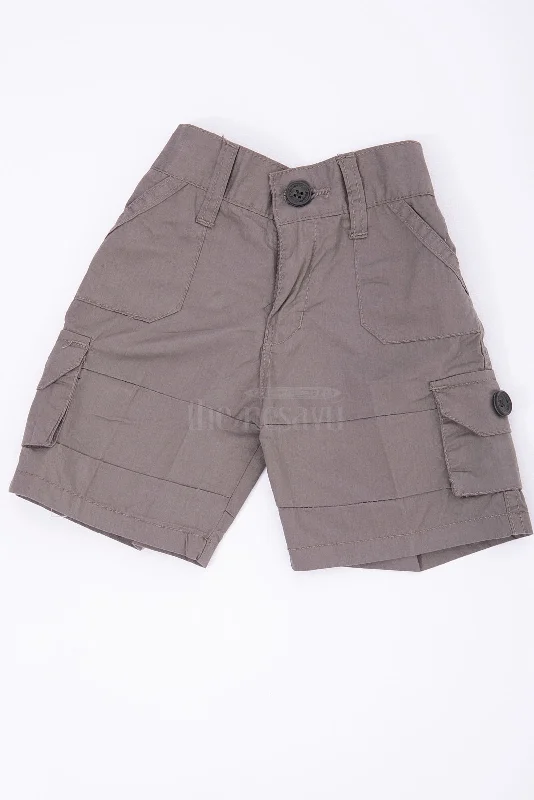 The Nesavu Green Cargo Cotton Boys Daily Wear Shorts