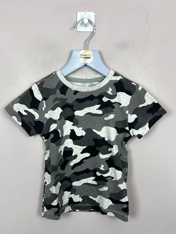 Next grey camo t-shirt 2-3y