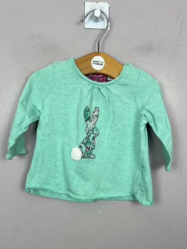 Next mint bunny t-shirt 0-3m