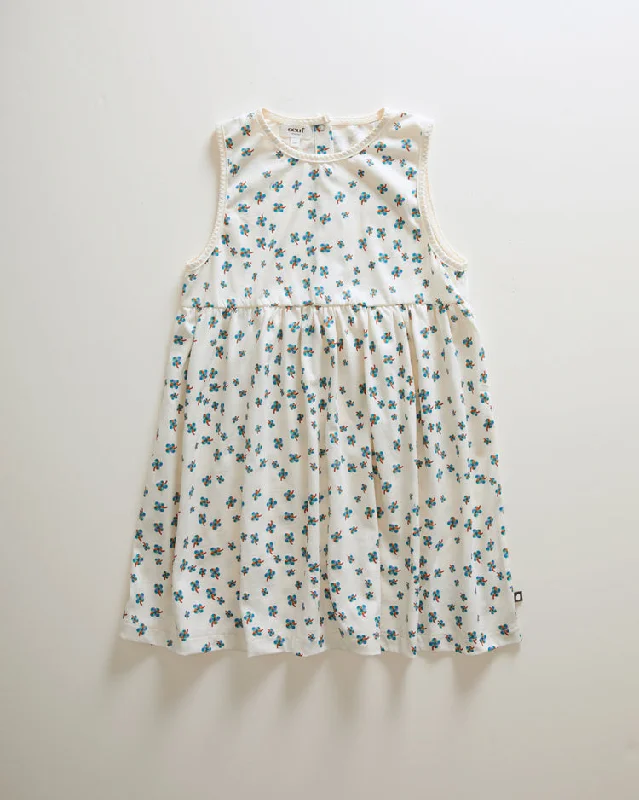 Oeuf Tank Dress - Gardenia/Clover Print