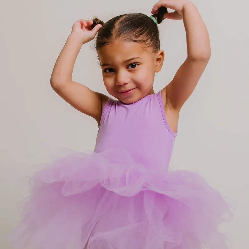 Orchid Purple Tulle Tutu Dress - Tank Top