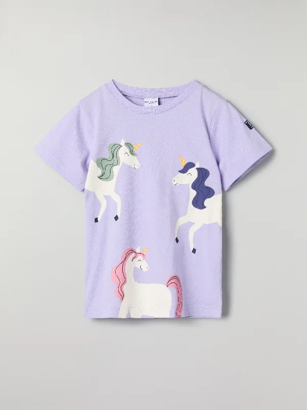 Organic Cotton Kids Unicorn Print T-shirt