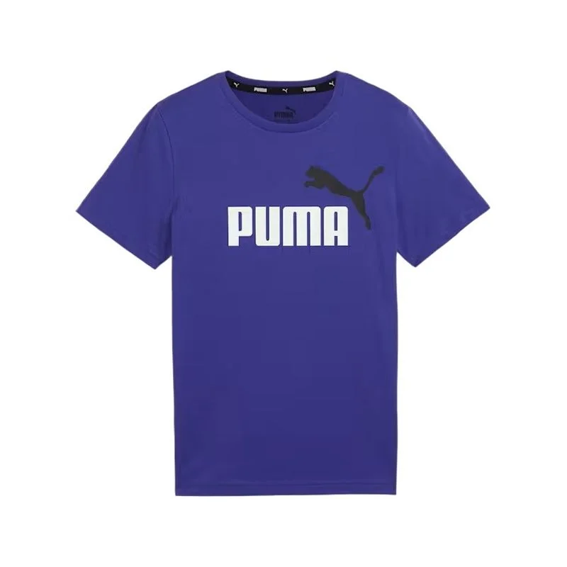 PUMA KID'S ESSENTIALS 2 COLOUR LOGO LAPIS TEE