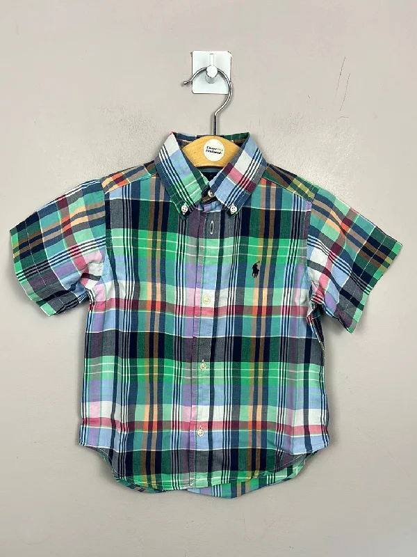 Ralph Lauren mixed pastels check shirt 3y