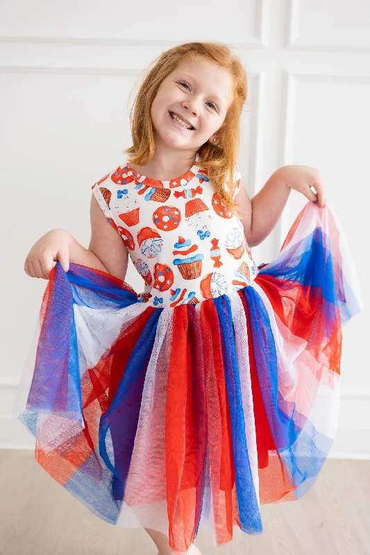 Red, White & Sweet Tank Tutu Dress