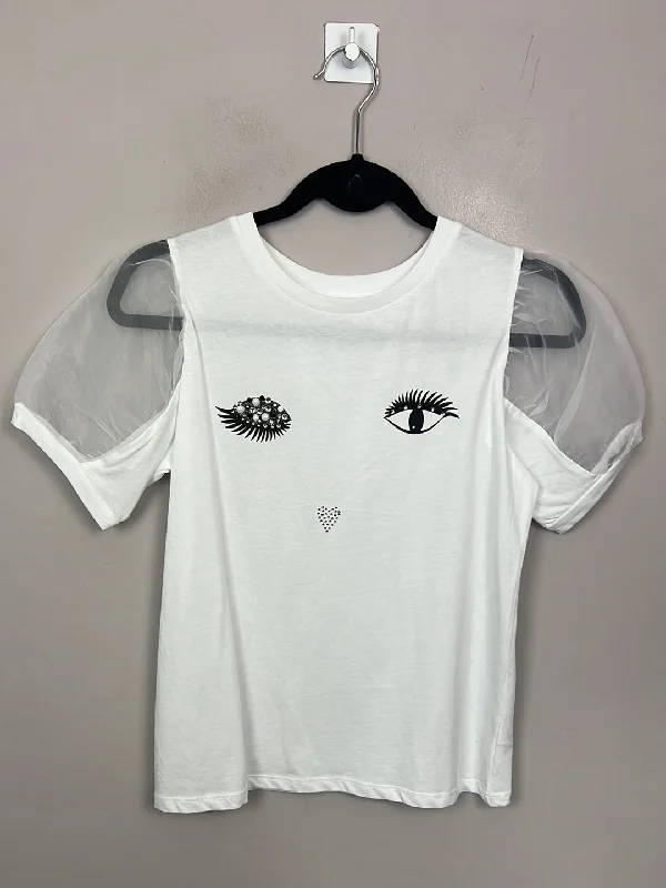 River Island White Wink T-shirt 11-12y