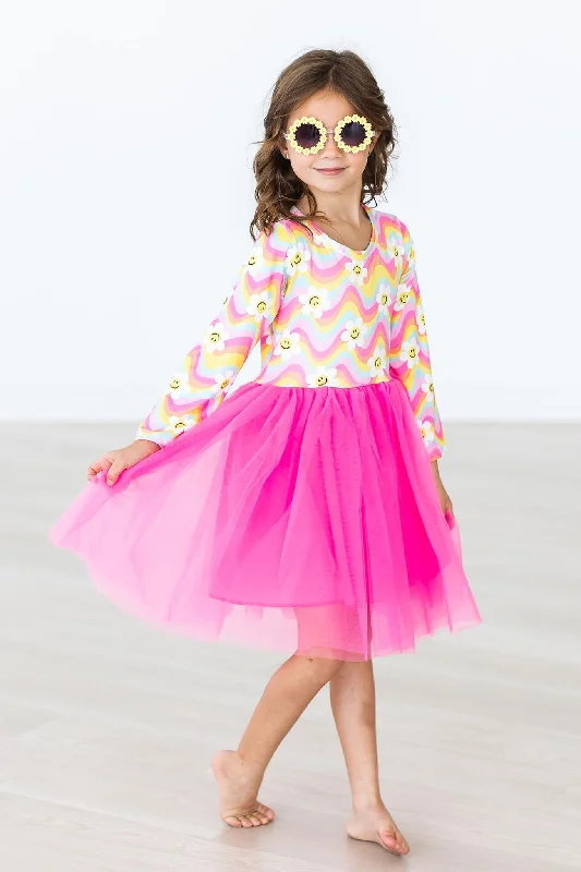 Smiling Daisies L/S Tutu Dress