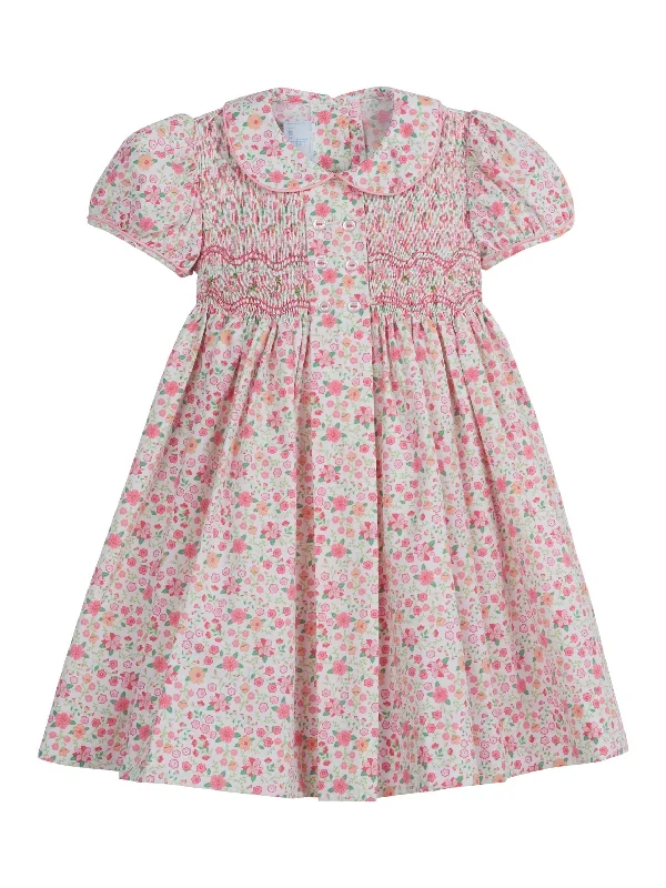 Smocked Bridget Dress - Fairway Floral