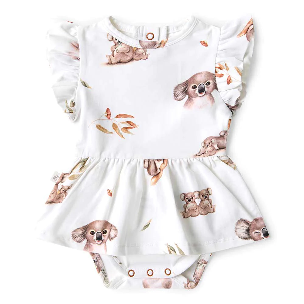 Snuggle Hunny - Organic Dress - Koala