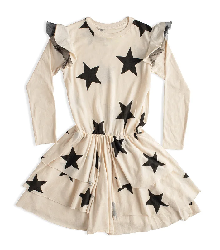 star multi layered dress