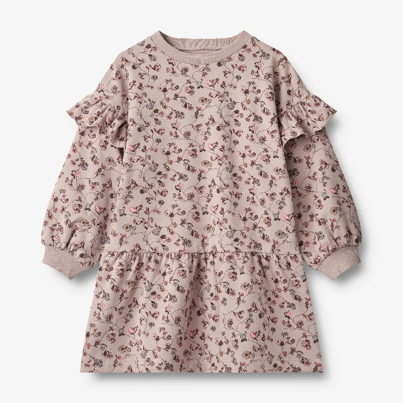 Sweat Dress Annika - dry rose flower vine