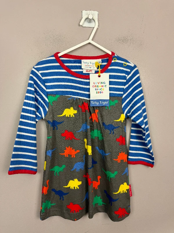 Toby Tiger Dinosaur Dress 1-2y & 2-3y