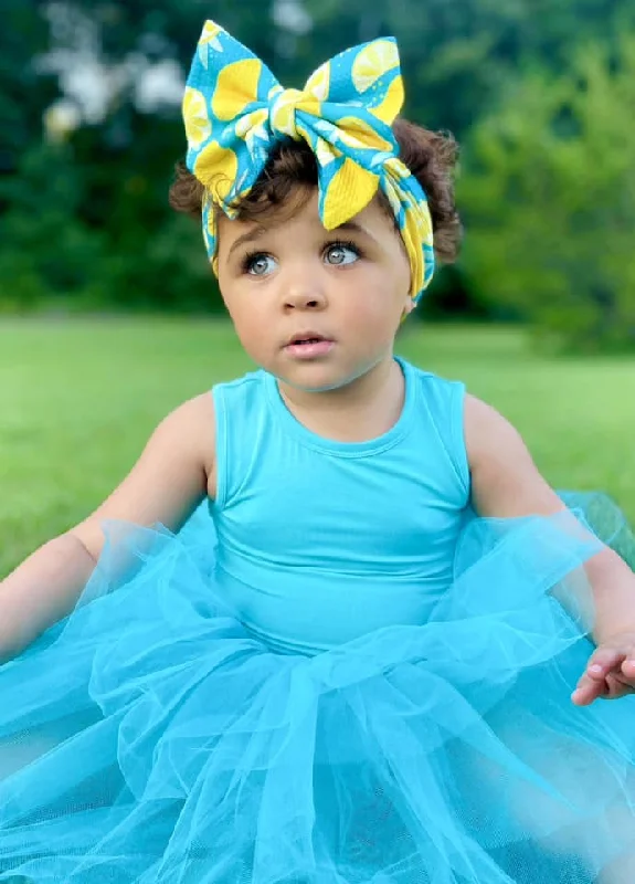 Turquoise Tulle Tutu Dress - Tank Top