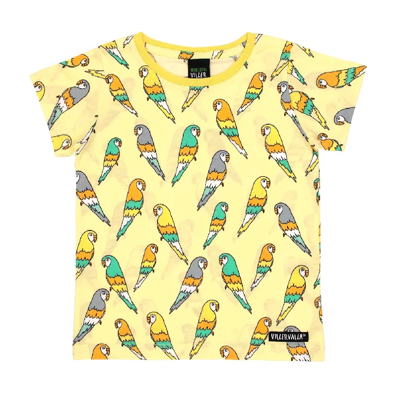 Budgie Short Sleeve Shirt - Light Lemon