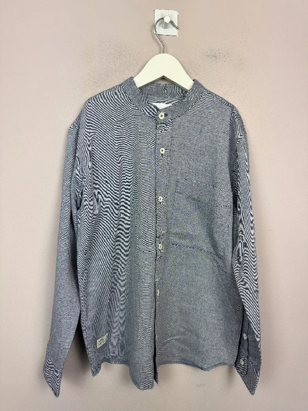 Zara Blue Grey Soft Cotton Shirt 9y