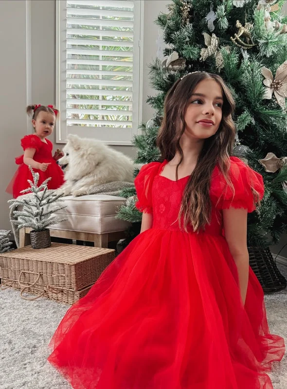 Annabella Red Girls Christmas Dress