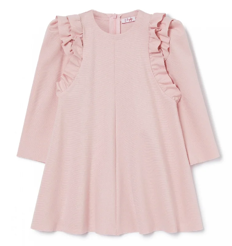 Il Gufo Shoulder Ruffle  Dress