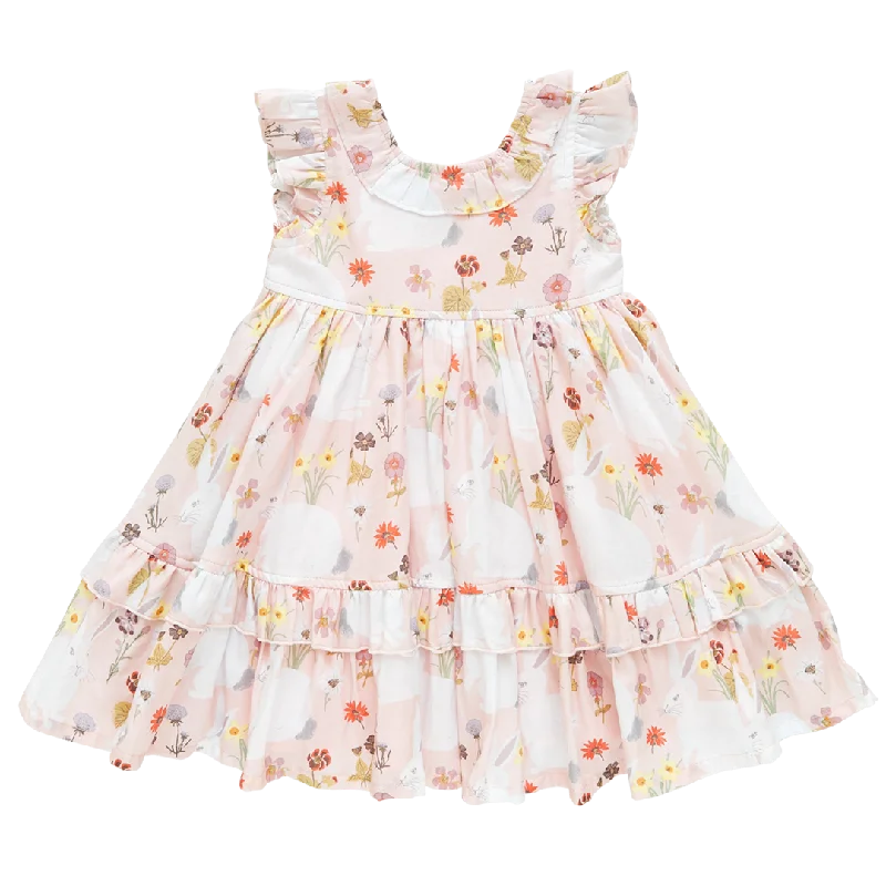 Girls Judith Dress - Rabbit Garden